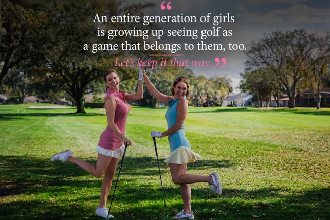 Jillian Mele and Kristen Casey, Co-founders of LemonRose Golf